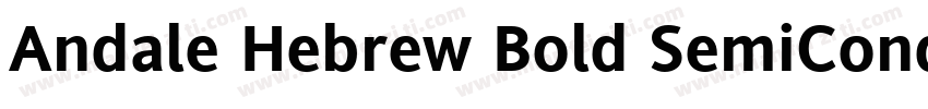 Andale Hebrew Bold SemiCond字体转换